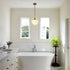 Schoolhouse Glass Pendant Light Fixture for Kitchen Island